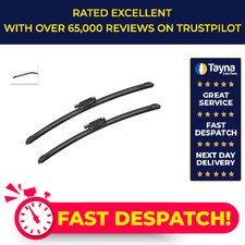 2x Wiper Blades (Pair) Flat /