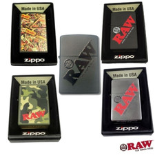 Raw Rolling Original ZIPPO Lighter Official MATT, BLACK,  SILVER, CAMO, MIX LOGO