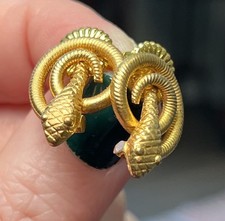 Orecchini a perno serpente