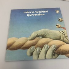 Roberto Vecchioni LP 33" giri IPERTENSIONE con Poster Disco in Vinile 1975 