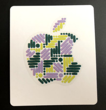 Adesivo apple mela 7x6 - cm.,