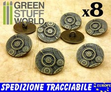 Bottoni steampunk metallo - 8x,