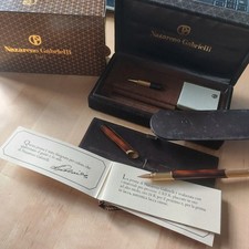 Nazareno Gabrielli Set Penna Stilografica e Sfera Vintage Pennino Oro 14 K 585