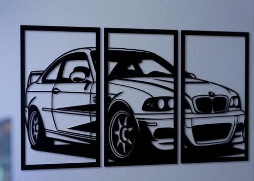 Trittico quadro bmw - quadro, m3