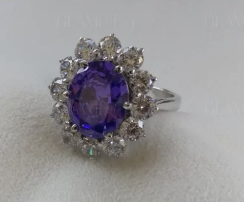 Anello carati viola - anello,