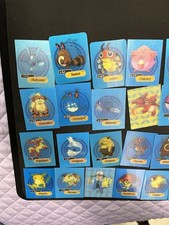 Lotto 34 Carte Lenticolari Pokemon Vintage Yoga + Portatessere