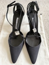 Manolo Blahnik Crepe Pumps