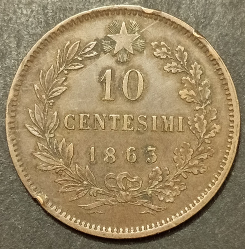 Centesimi lire 1863 spl - 1863,