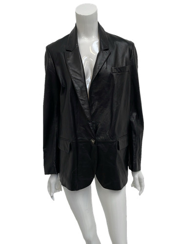 Giacca blazer pelle donna
