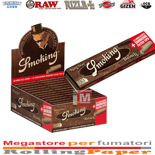 Smoking brown slim filtri - +,