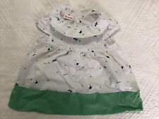 Vestitino Abito Bambina Brums 24 M E H 92 Cm Verde Bianco Bellissimo