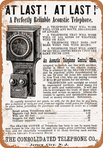 Insegna metallo telefono - metallo,