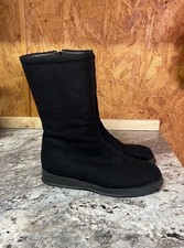 Hogan Black Wool & Leather