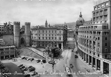 Cartolina Genova Piazza Dante