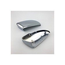 Calotte specchietti sportivi argento alluminio opaco per VW Beetle Passat Scirocco III dal 08-19