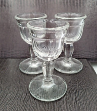 BICCHIERINI  LIQUORE - SHOT  - 3 PEZZI - VETRO - VINTAGE '70/80