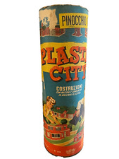 Giocattolo costruzioni Tubo PLASTIC CITY Italo Cremona Vintage epoca lotto misto