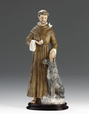 Statua diSan Francesco d'Assisi cm 60  in polvere di alabastro made in Italy