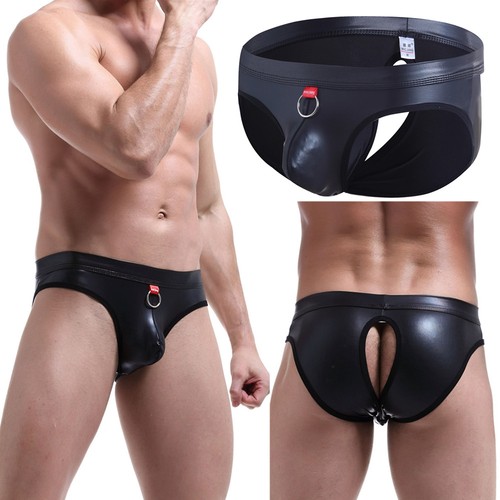 Slip uomo ecopelle senza