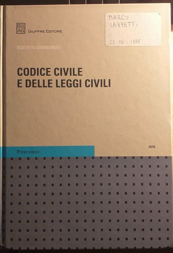 Giovagnoli codice civile - giovagnoli,
