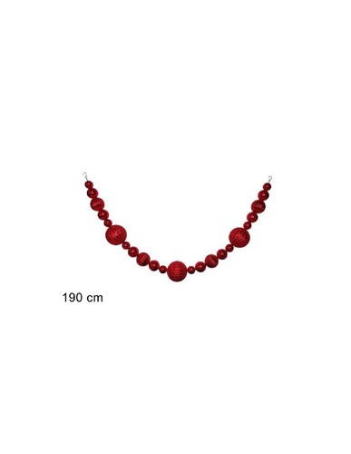 Ghirlanda sfere 190cm - sfere,