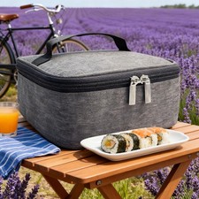 Borsa termica per il pranzo in tessuto Oxford, scaldavivande USB, per casa,