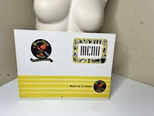 WURLITZER JOHNNY ONE NOTE MENU