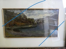 Francesco Filippini veduta della Val Travaglia circa 1886 pittore Brescia