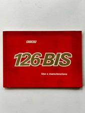 MC541 MANUALE ORIGINALE USO E MANUTENZIONE  FIAT 126 BIS - 3^ EDIZIONE