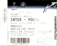 Inter - Porto, Biglietto UEFA