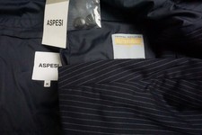 Aspesi Navy Pinstriped