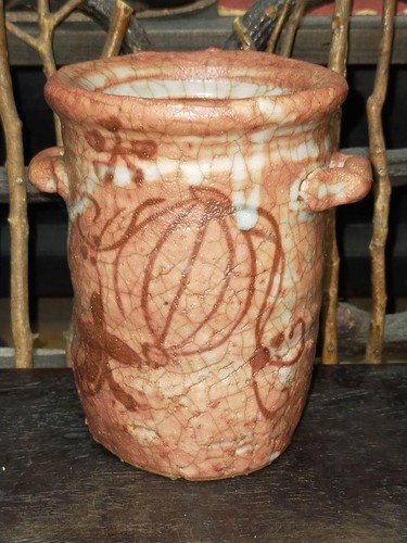 Antico vaso ceramica shino - in,