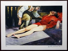 Milo Manara "Caravaggio Pittore e la Modella" Original and full signed --