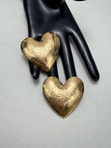 Zara oversized gold - gold, heart
