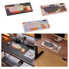 Tastiera Da Gioco Meccanica Russa Con Tasti PBT, 38,5x14,5 Cm, Tastiera Wireless