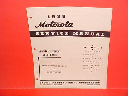 1938 motorola autoradio - motorola,