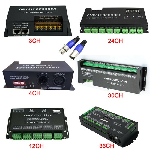 Dmx 512 led decoder controller - decoder,