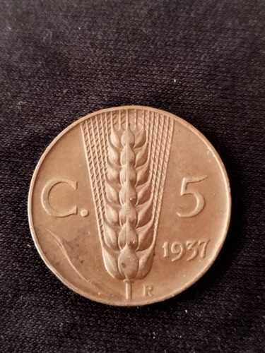 Centesimi spiga anno 1937 - 5,