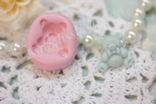 stampi gomma siliconica forma orsetto peluche bimbi per fimo cernit formine