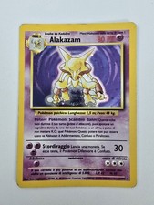 Pokemon Alakazam 1/102 Rara Holo Set Base Anno 1999 Carta Buone Condizioni Ita