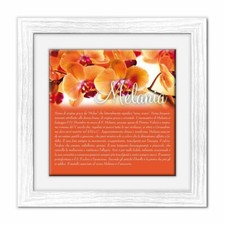 Quadro mattonella Ceramica Modern 29x29 cm con significato del nome Melania