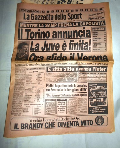Gazzetta sport 1984 - gazzetta,