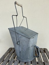 Secchio Bidone Ferro zincato Vintage Con Maniglia vintage