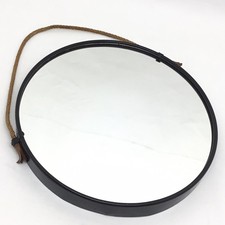 SPECCHIO PENSILE ORIGINALE ANNI 60/70 RARO IN METALLO DESIGN INDUSTRIALE ITALY