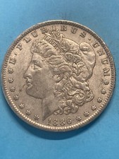1886 O Morgan Dollar - AU -