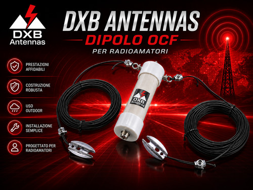 Dipolo multibanda ocf - ocf, hf