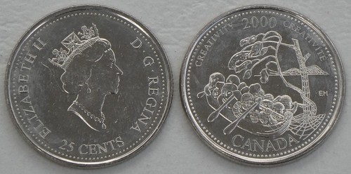 Canada cents moneta - canada, 25