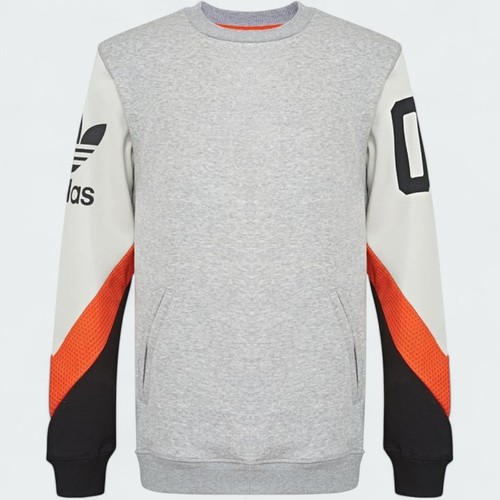 Adidas felpa basket grigia - felpa,