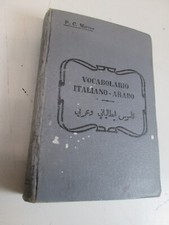 1922 VOCABOLARIO ITALIANO ARABO  MAROUN DIZIONARIO LINGUA ARABA GERUSALEMME SC93