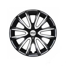 Copricerchi Neri Farad Freewheeling 14 Pollici Inserti Colore Bianco 4 coppe